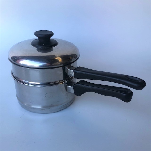 POTS n PANS, Saucepan Steamer w Black Handle